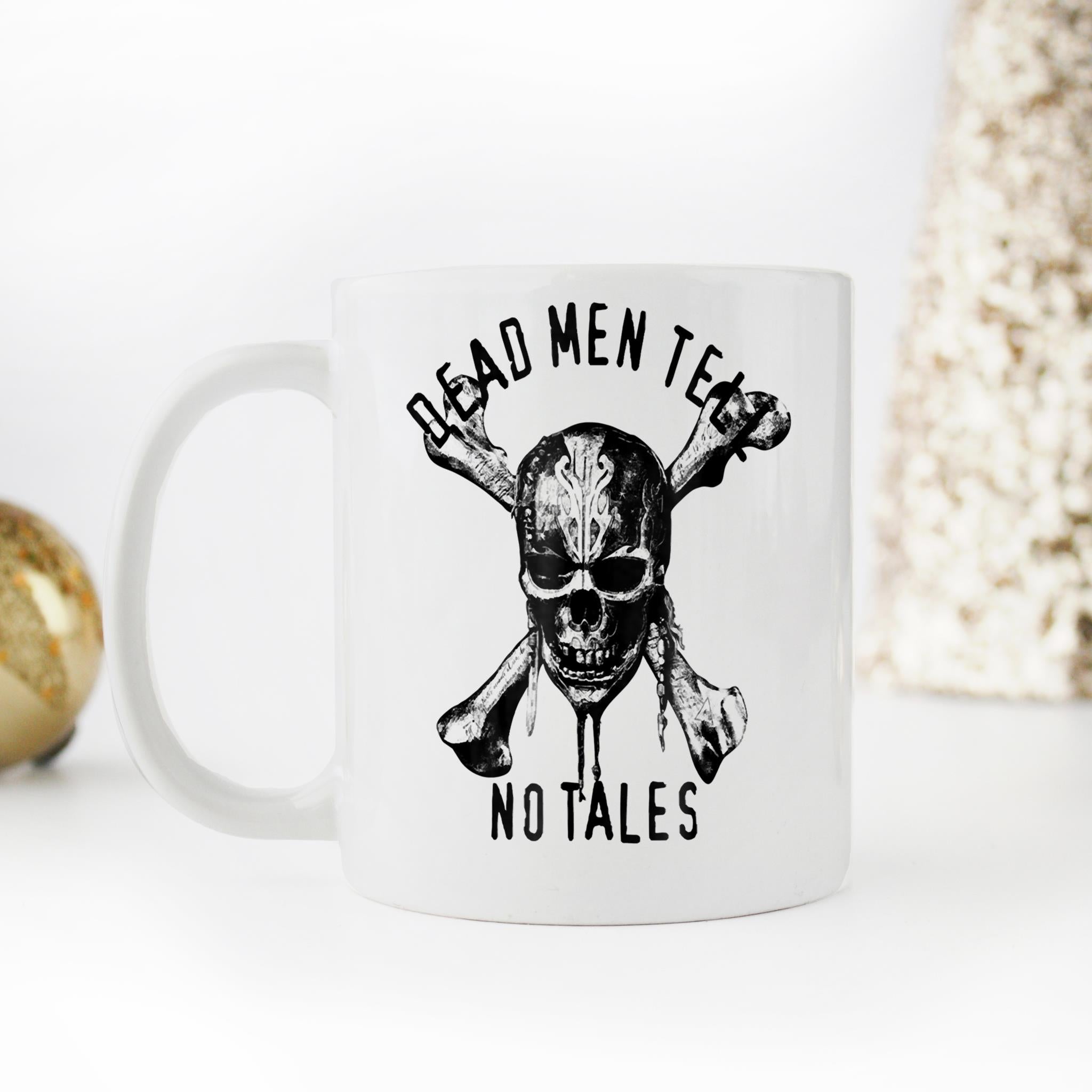 Skitongifts Funny Ceramic Novelty Coffee Mug Dead Men Tell No Tales 7sYPau4