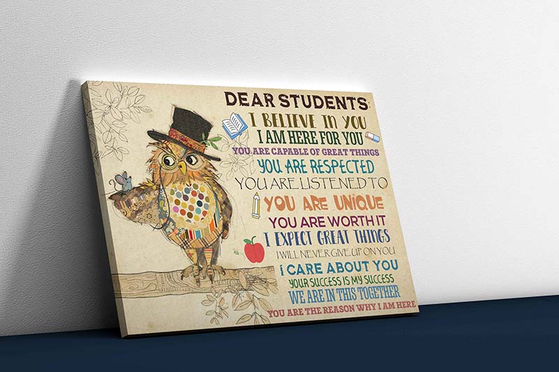 Skitongifts Wall Decoration, Home Decor, Decoration Room Dear Students I Believe In You I Am Here For You-TT2503