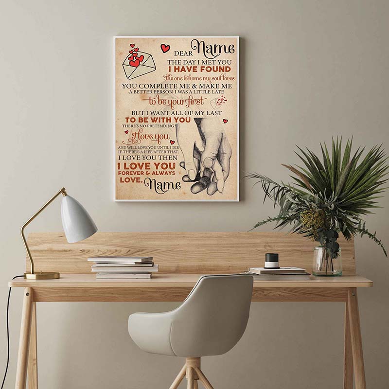 Skitongifts Wall Decoration, Home Decor, Decoration Room Dear The Day I Met You I Have Found The One Whom My Soul Loves TT0303