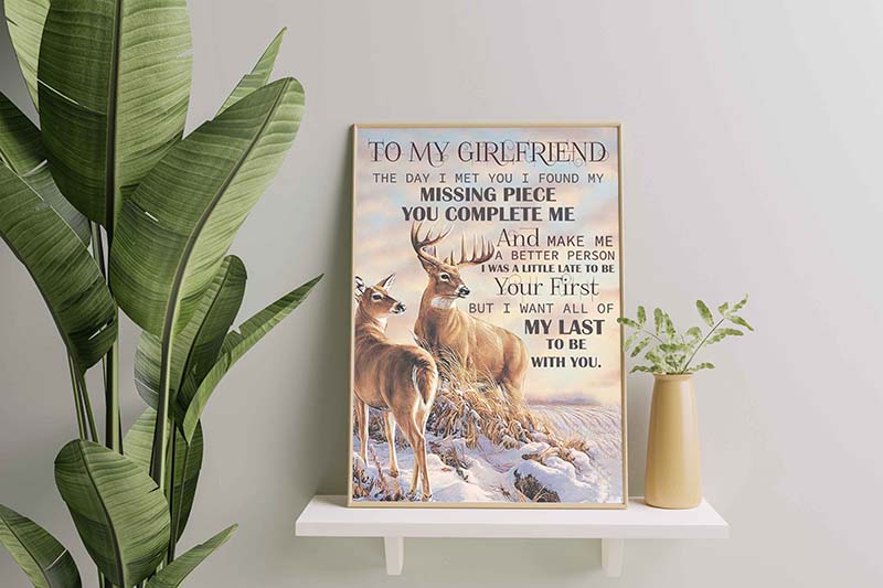 Deer To My Girlfriend I Found My Messing Piece You Complete Me-TT2112