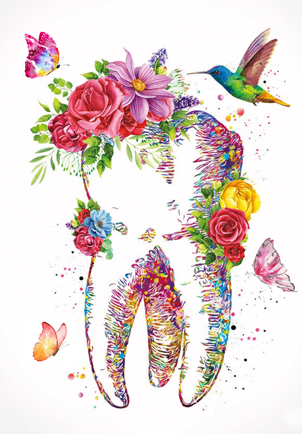 Dentist Dental Implant Colorful Make For Smile