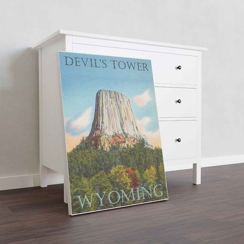 Skitongifts Wall Decoration, Home Decor, Decoration Room Devil's Tower Wyoming-TT0810