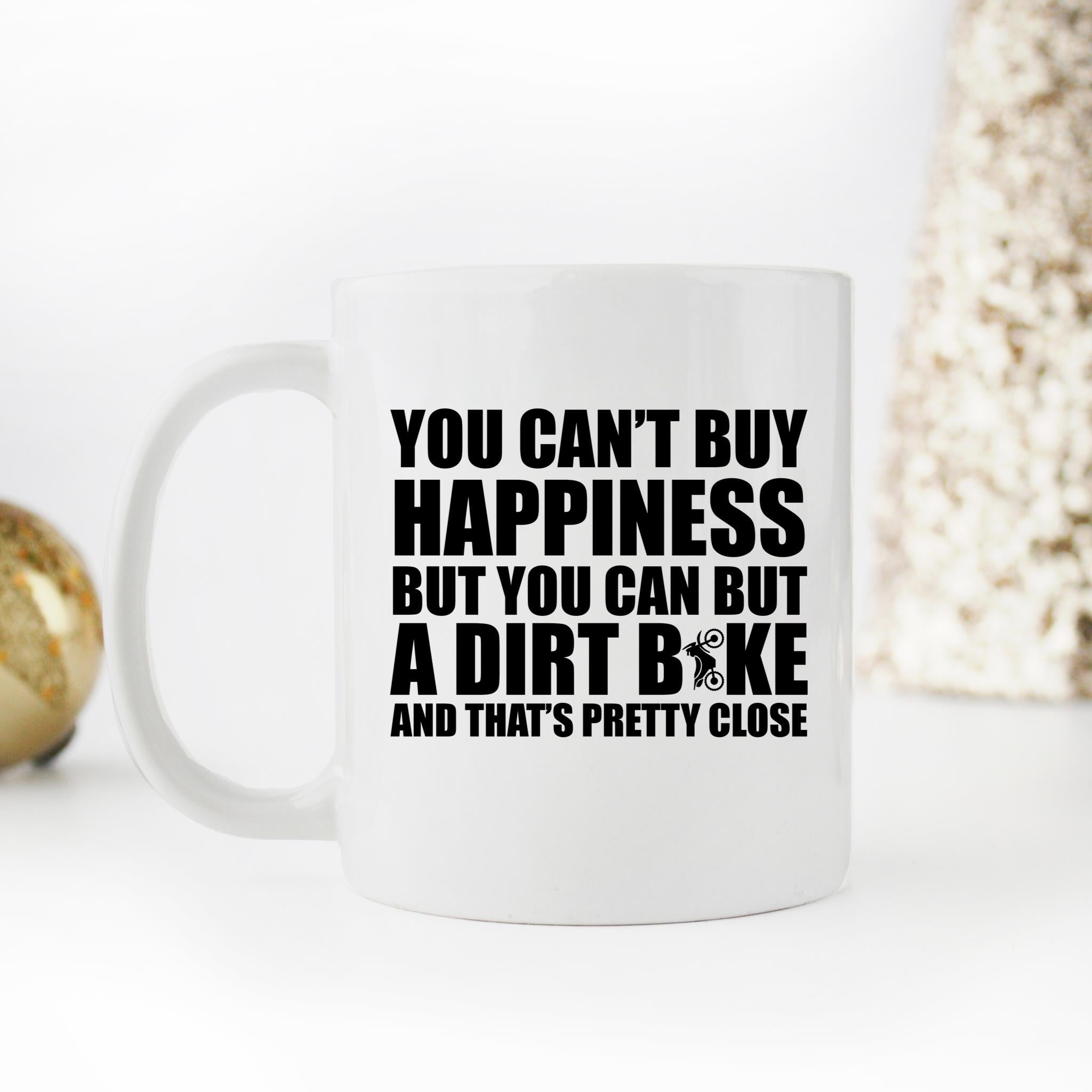 Skitongifts Funny Ceramic Novelty Coffee Mug Dirtbike Happy Great For Any Motorcycle Fan Lover uSTZyDt