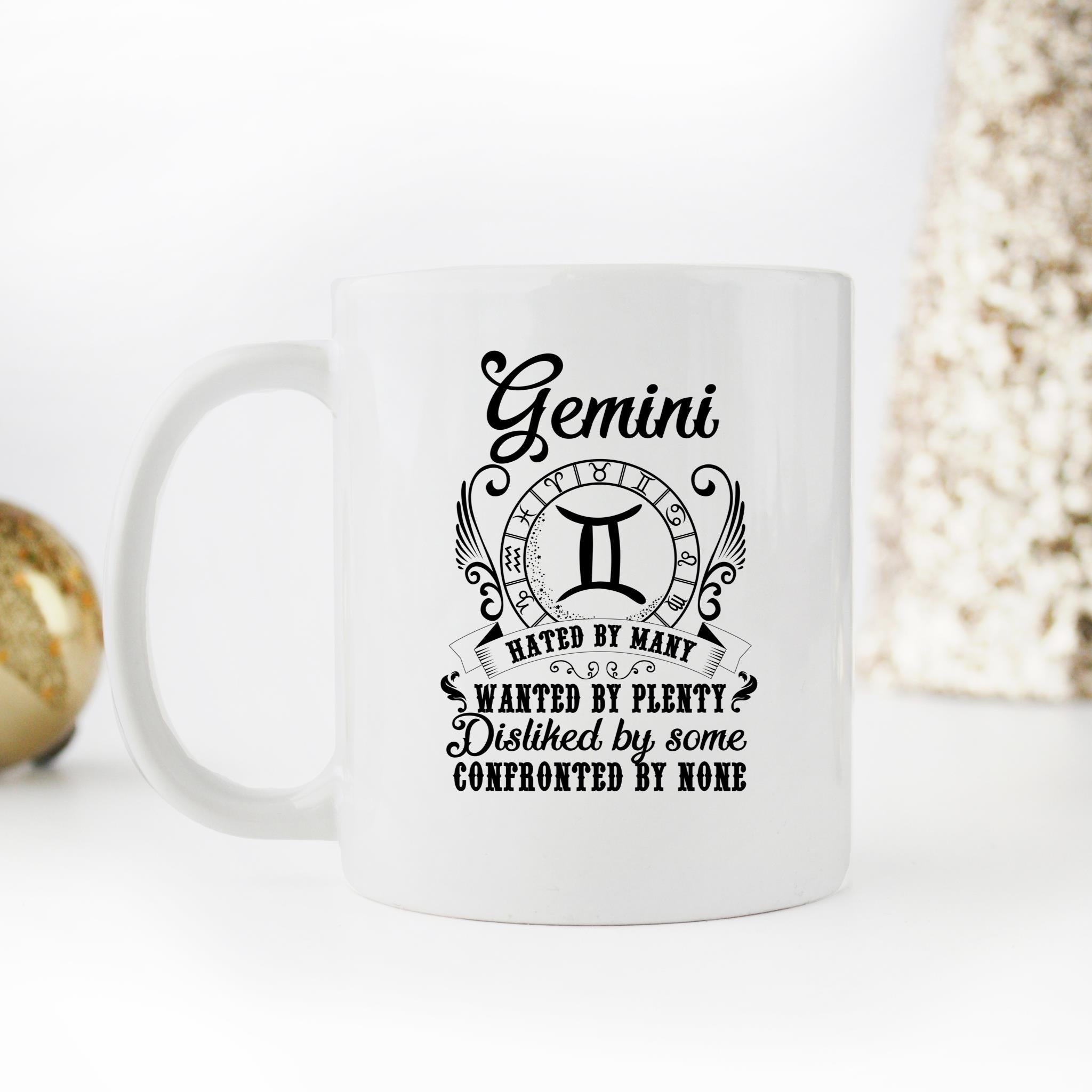Skitongifts Funny Ceramic Novelty Coffee Mug Disliked By Some Gemini Zodiac Signs Funny sVC1Dh5