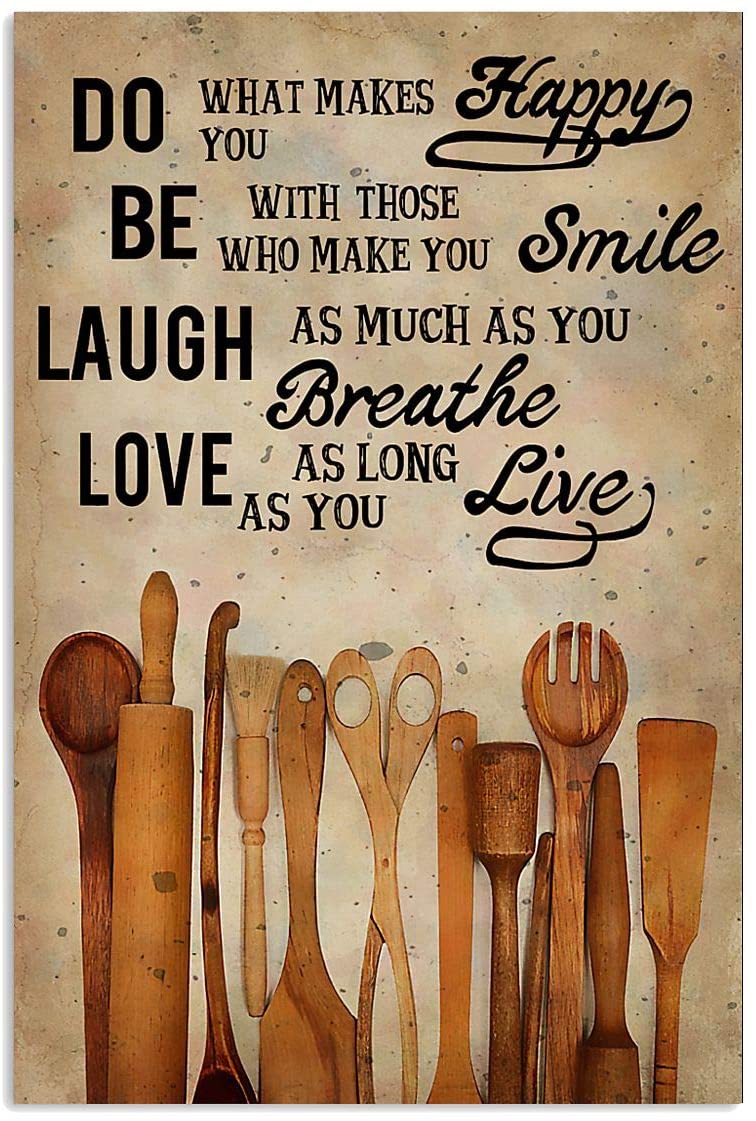 Do What Makes You Happy Kitchenware Cooking Baking Hobby Proud Quote