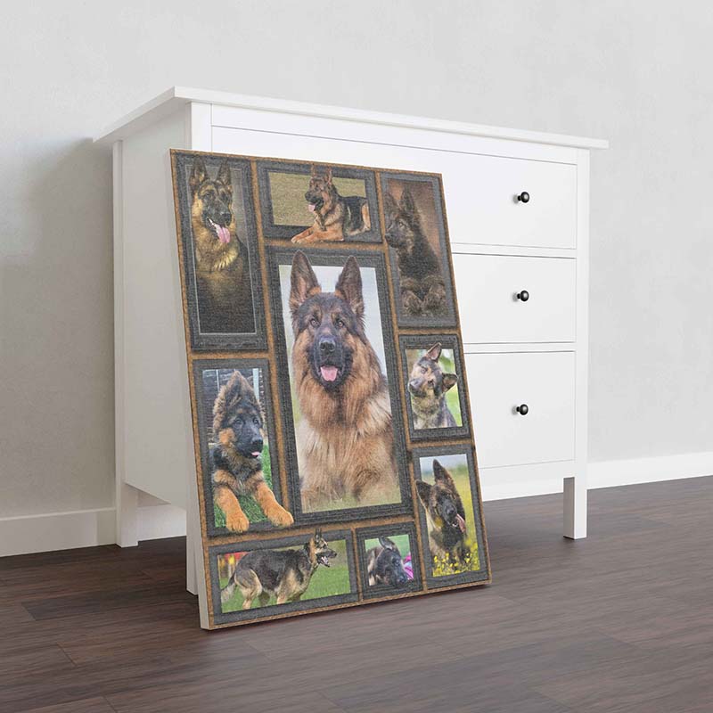 Wall Decoration, Home Decor, Decoration Room Dog Cute French German Shepherd-TT2611