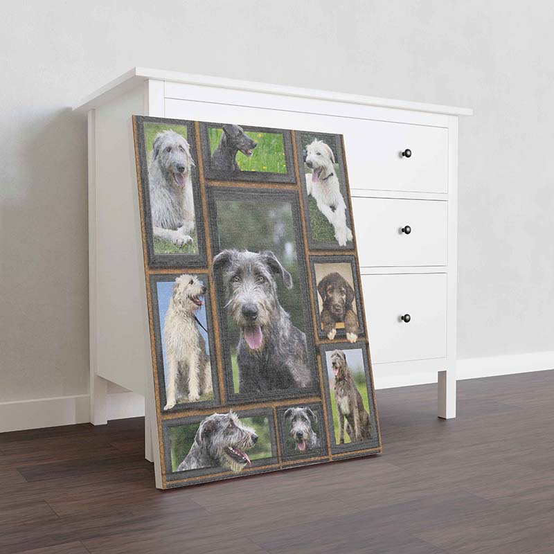 Skitongifts Wall Decoration, Home Decor, Decoration Room Dog Cute Irish Wolfhound-TT2911