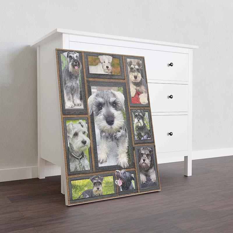 Skitongifts Wall Decoration, Home Decor, Decoration Room Dog Cute Schnauzer-TT0112