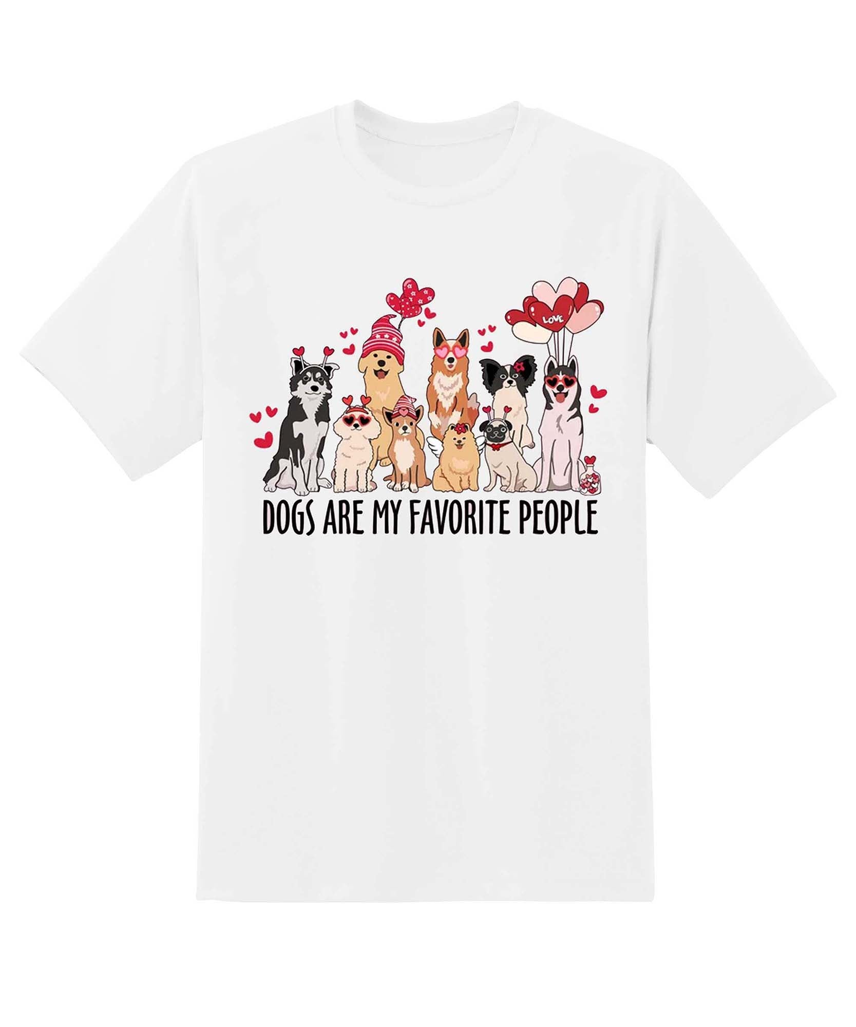 Skitongift Dogs are my Favorite People Valentine Sweatshirt Dog Mom Gifts Dog Valentine Sweatshirt