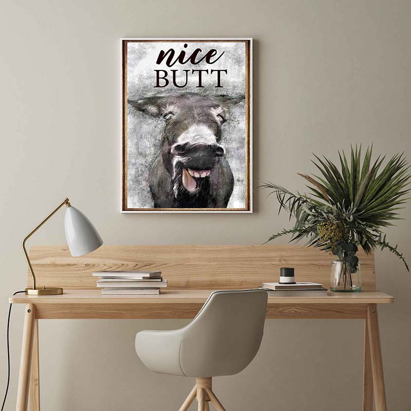 Skitongifts Wall Decoration, Home Decor, Decoration Room Donkey Nice Butt-TT2803