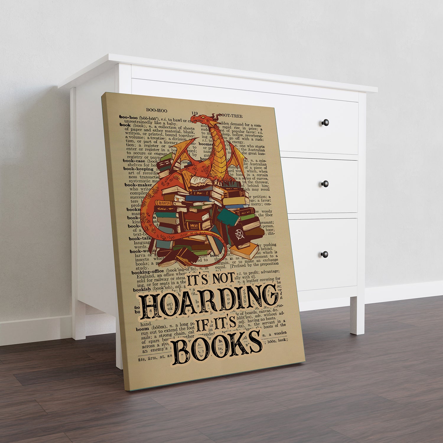 Dragon Book Library It's Not Hoarding If It's Books-HH0308