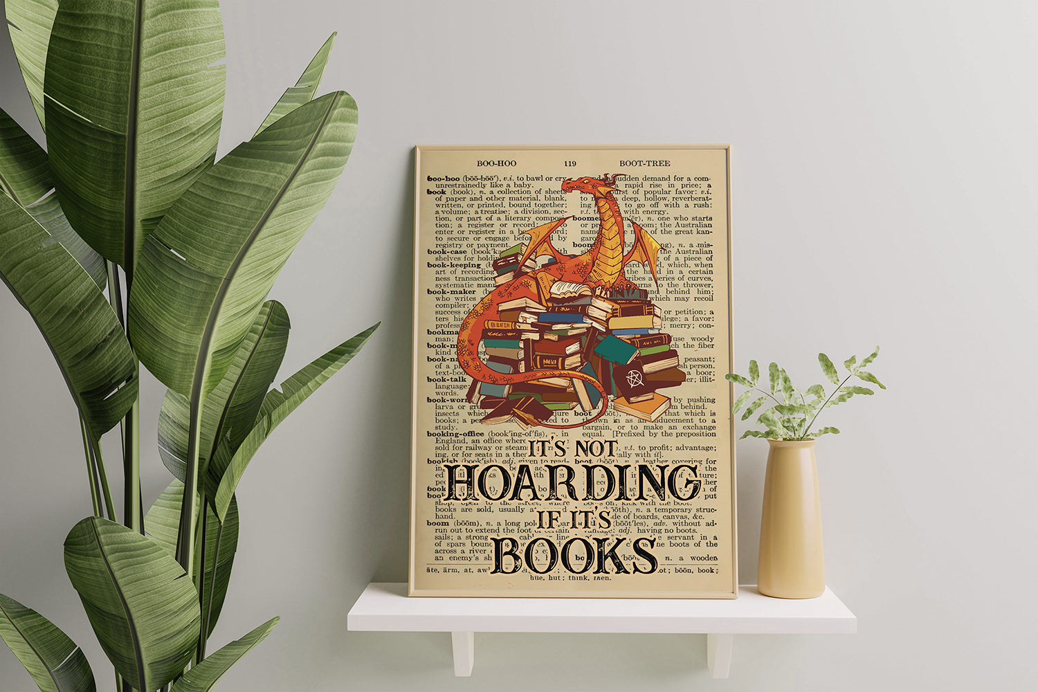 Dragon Book Library It's Not Hoarding If It's Books-HH0308