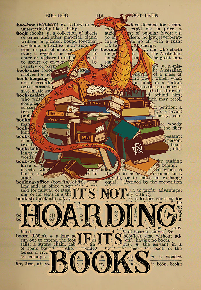 Dragon Book Library It's Not Hoarding If It's Books-HH0308