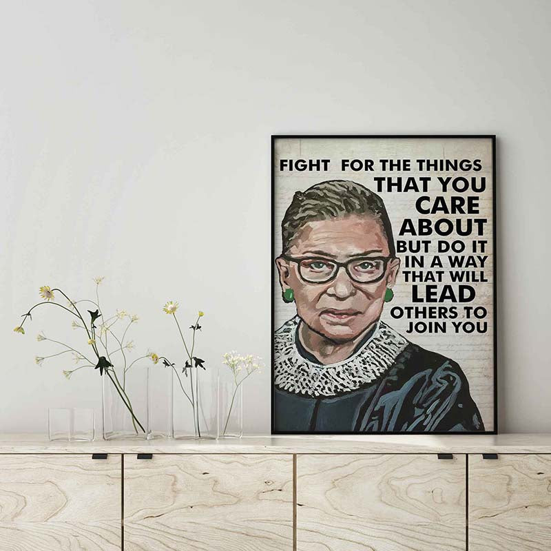 Skitongifts Wall Decoration, Home Decor Fight For The Things That You Care About But Do It In A Way That Will Lead Others To Join You TT1402