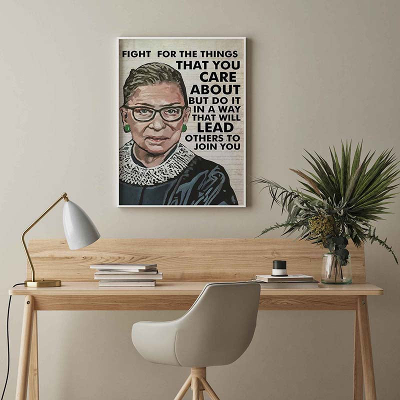 Skitongifts Wall Decoration, Home Decor Fight For The Things That You Care About But Do It In A Way That Will Lead Others To Join You TT1402