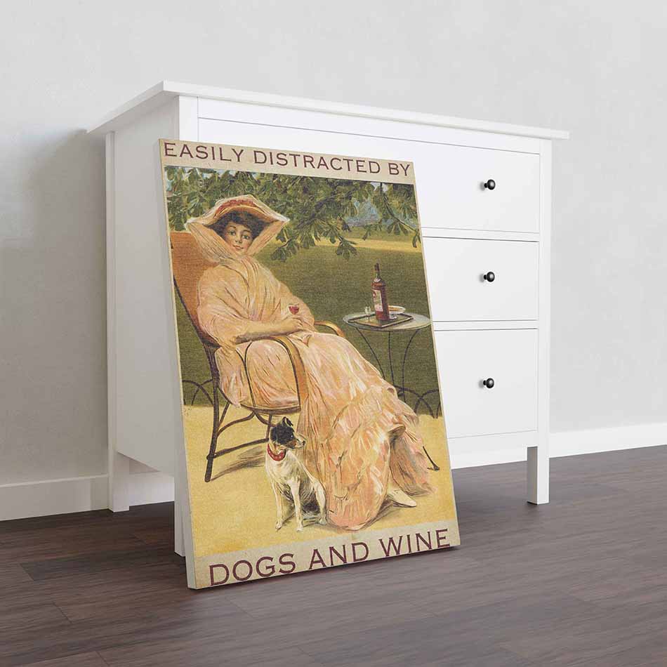 Easily Distracted by Name Dogs and Wine-TT2508