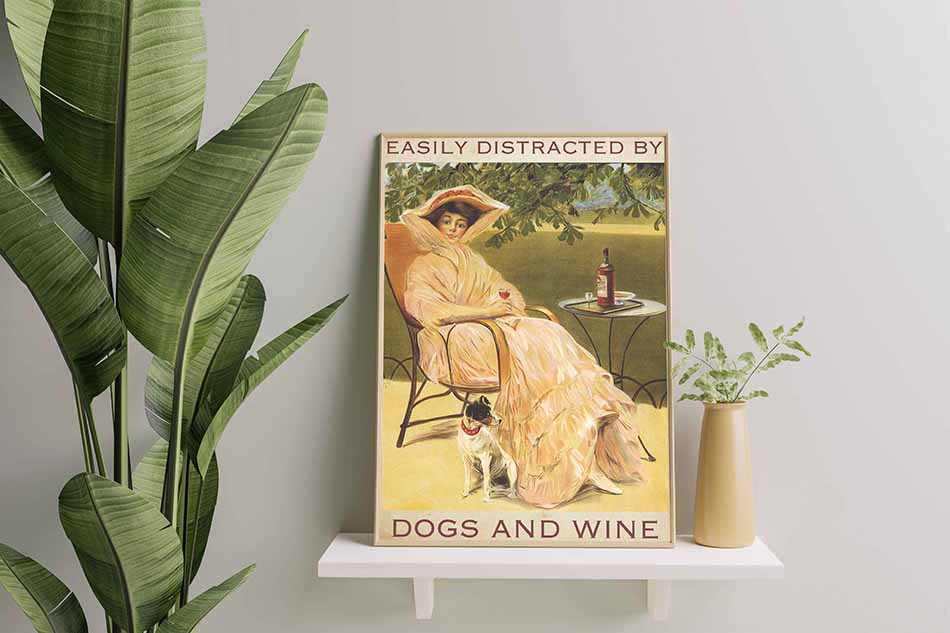 Easily Distracted by Name Dogs and Wine-TT2508