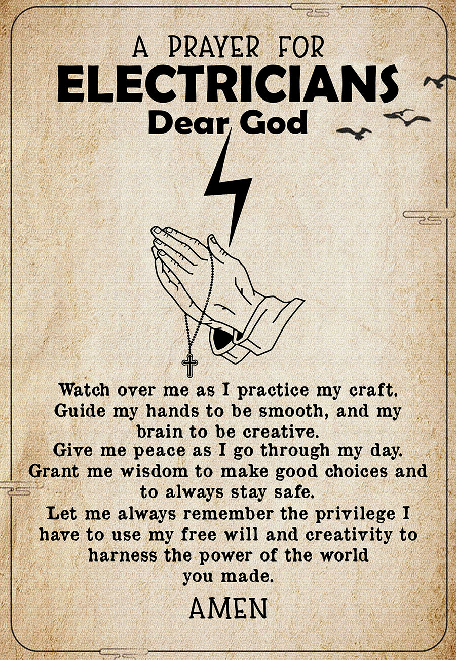 Electrician Prayer Dear God For Lovers-MH2907