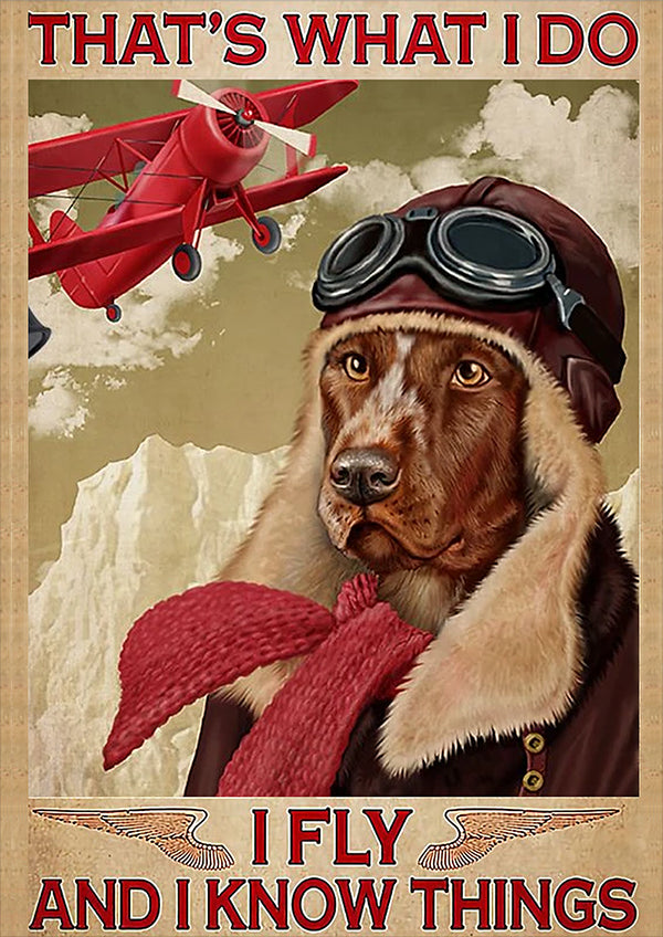 English Foxhound Dog That's What I Do I Fly And I Know Things Dog Lover