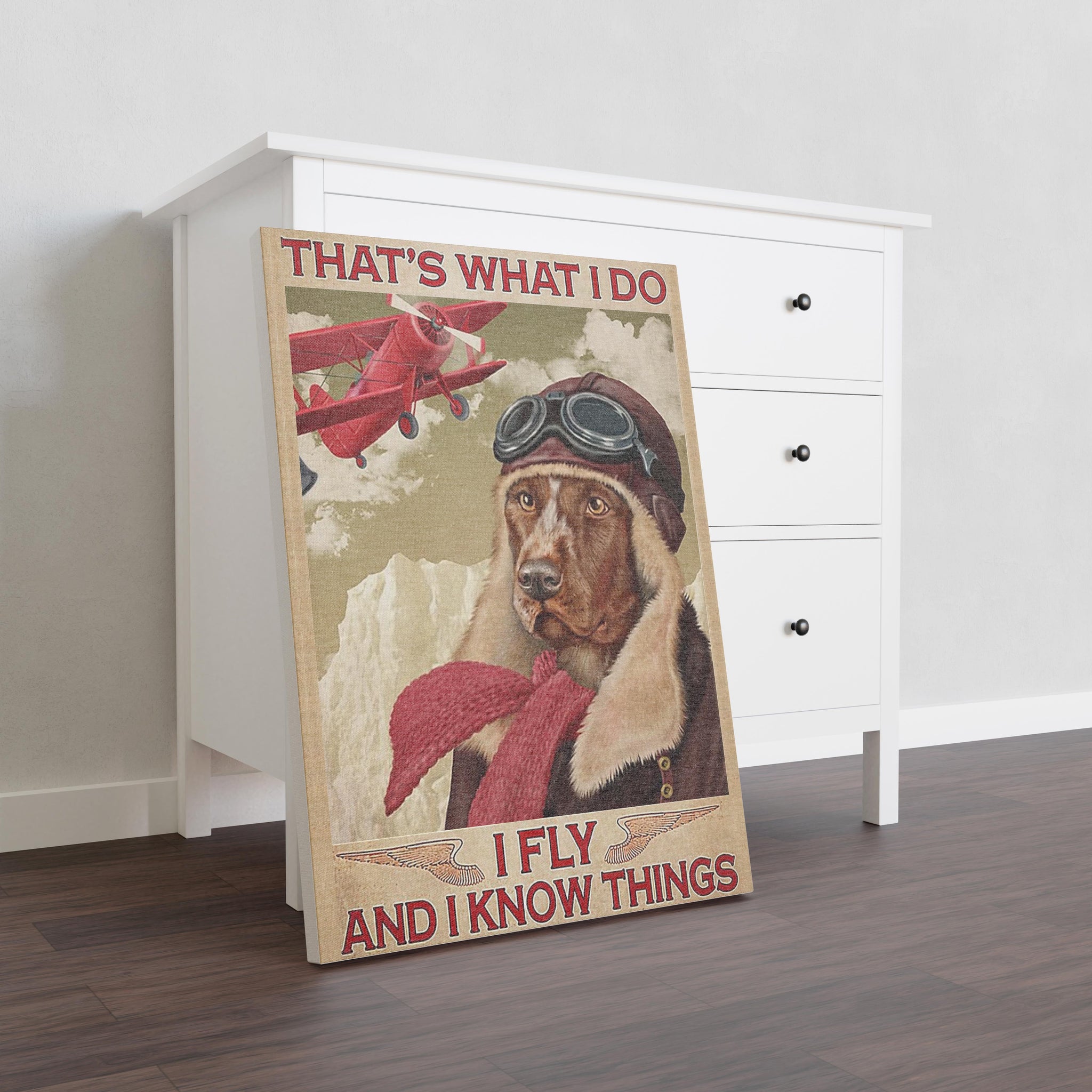 English Foxhound Dog That's What I Do I Fly And I Know Things Dog Lover