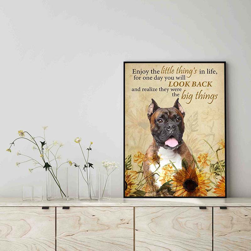 Enjoy the little thing_s in life, they were the big thing_s Boxer Dog-TT0604