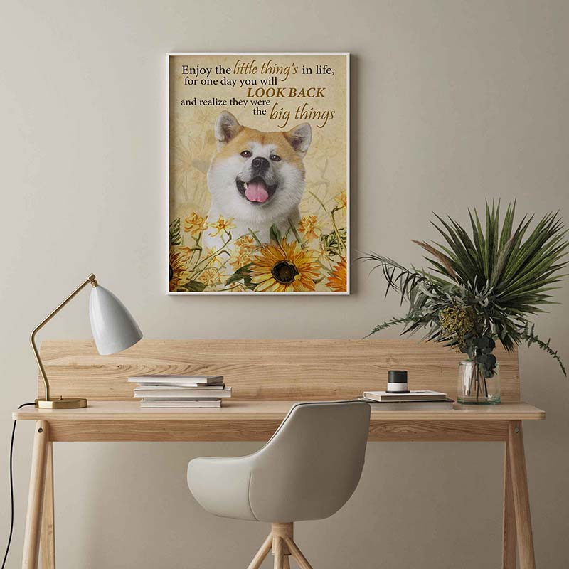 Skitongifts Wall Decoration, Home Decor, Decoration Room Enjoy The Little Thing'S In Life, They Were The Big Thing'S-Tt2403
