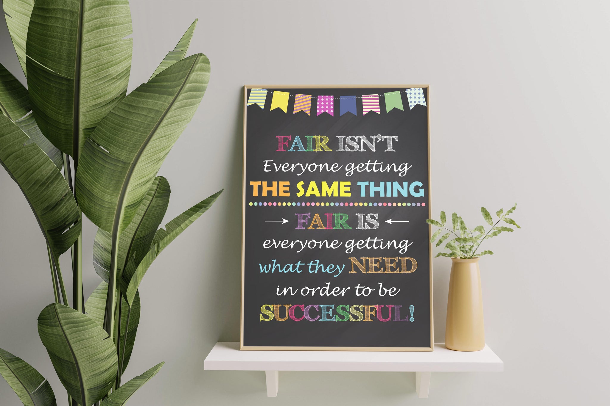 Fair Isn't Everyone Getting The Same Thing School Counselor Classroom Decor Back To School-TT0708