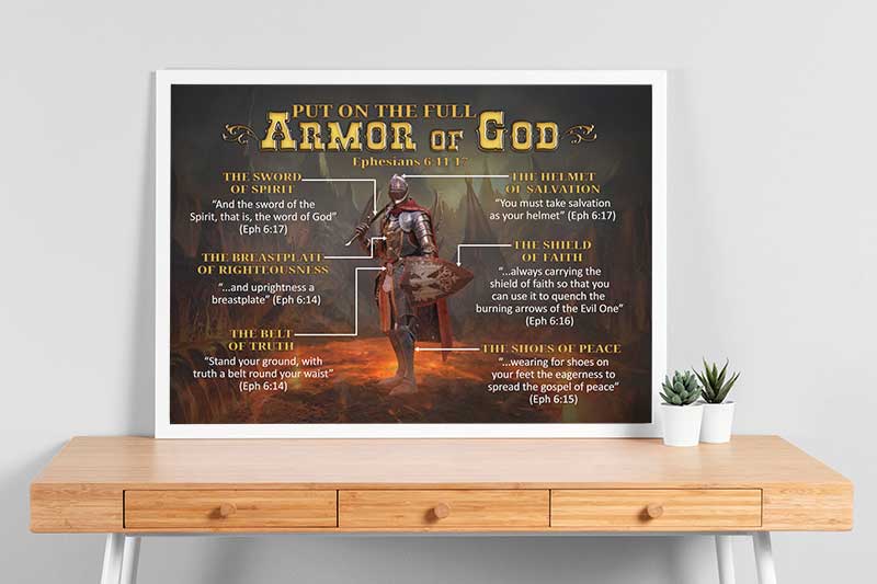 Faithgee Warrior of God, Put on the Full Armor of God-TTK3108