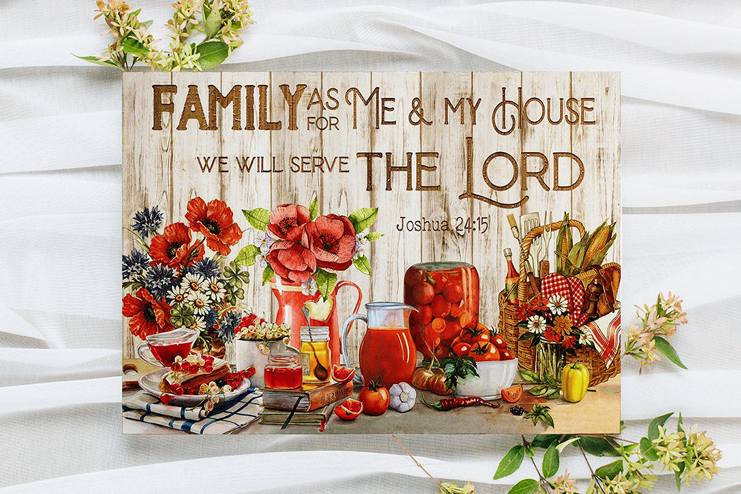 Family As For Me And My House We Will Serve The Lord