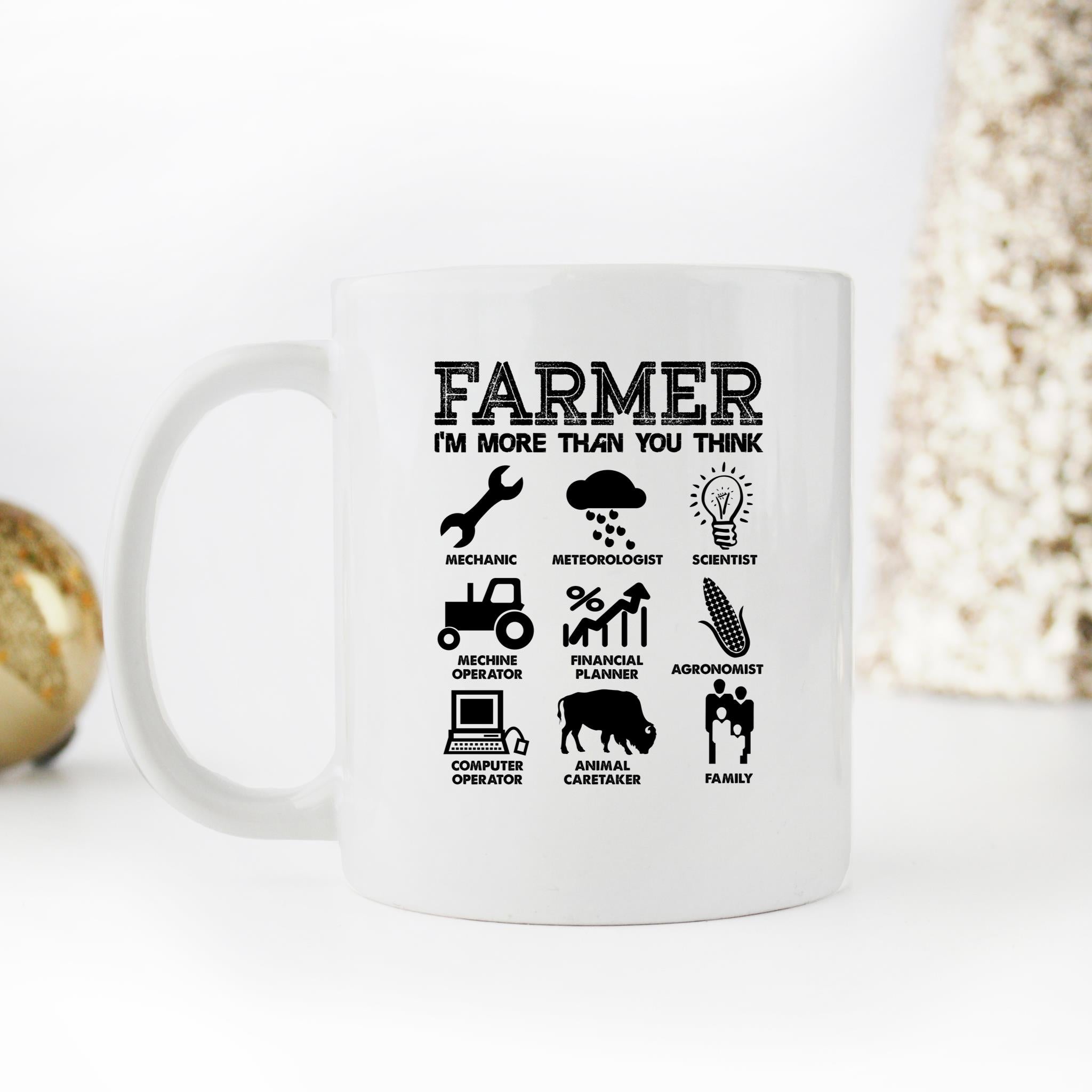 Skitongifts Funny Ceramic Novelty Coffee Mug Farmers They Are More Than You Think AfMEI3d