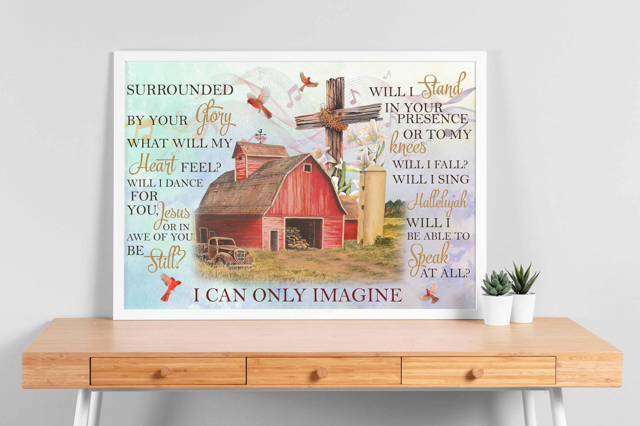 Farming Cardinal Surrounded By Your Glory I Can Only Imagine Landscape-TT0408
