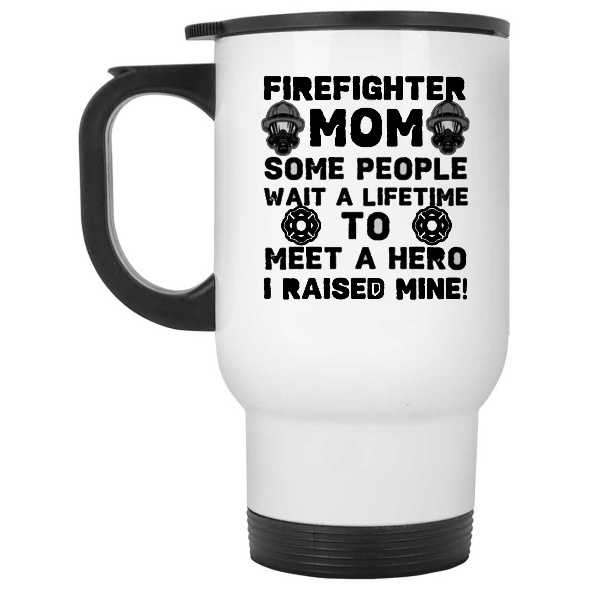 Skitongifts Funny Ceramic Novelty Coffee Mug Firefighter Mom Some People 9nmo9mj