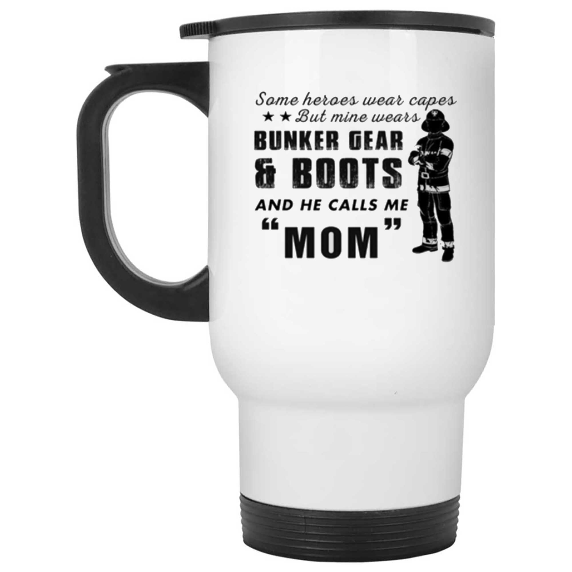 Skitongifts Funny Ceramic Novelty Coffee Mug Firefighter Mom RGf2wkZ