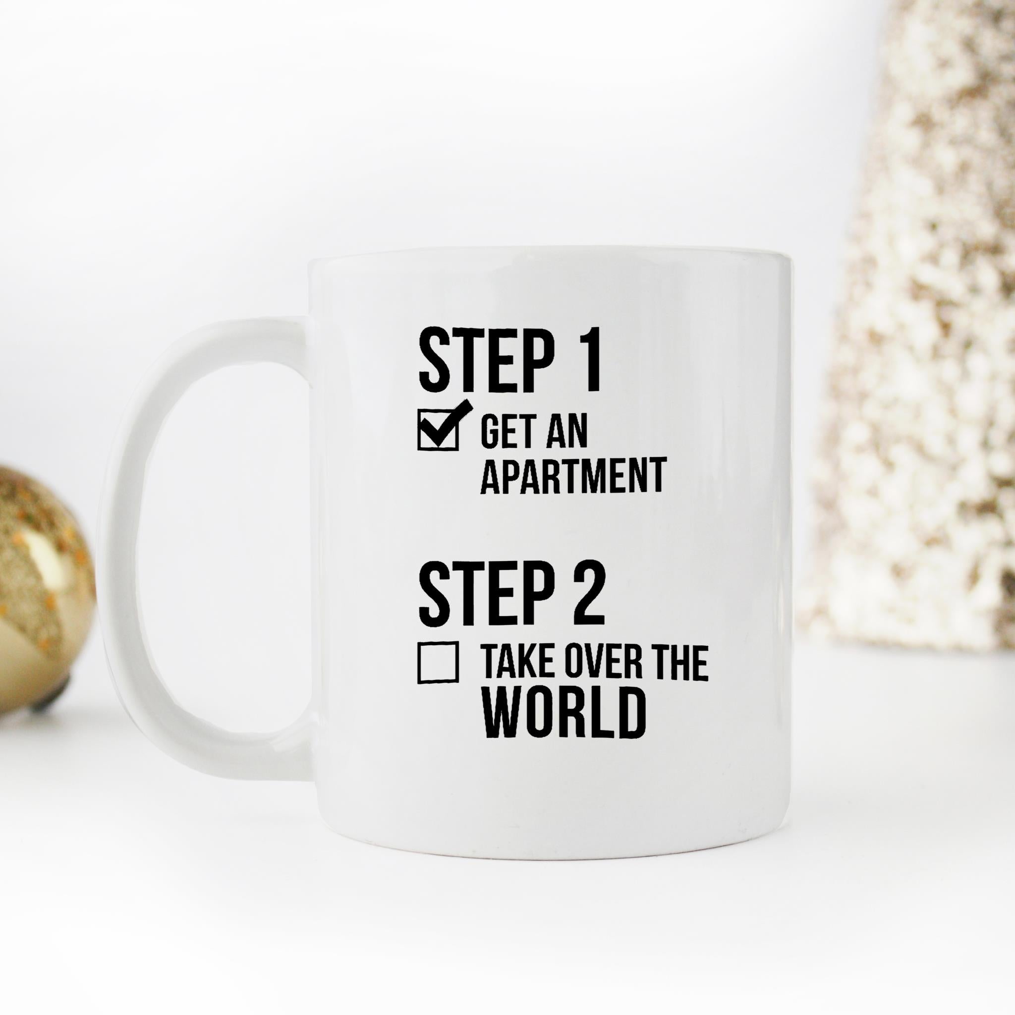 Skitongifts Funny Ceramic Novelty Coffee Mug First Apartment, New Apartment, Apartment Housewarming v5yxD3R