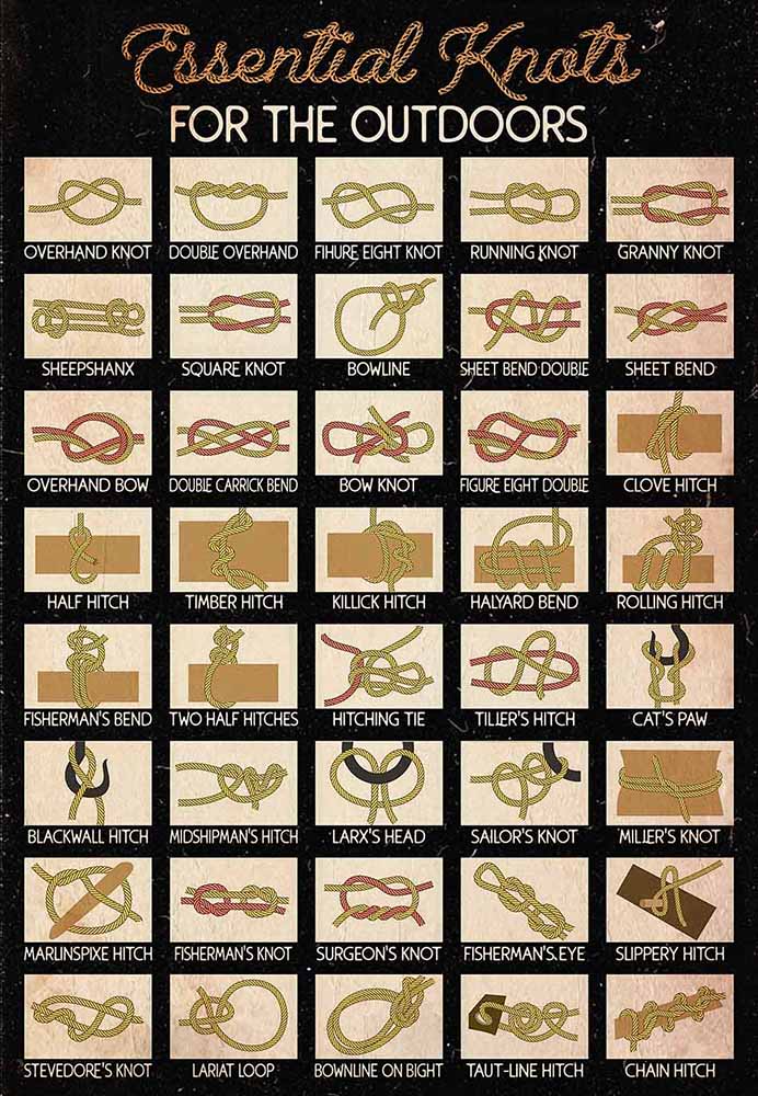 Fishing Hunting Essential Knots-MH3008