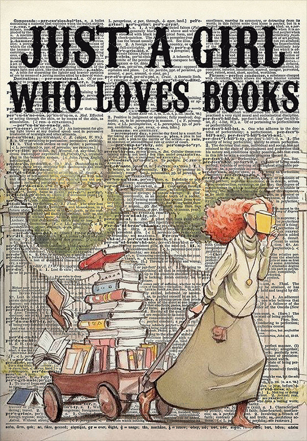 For Women Just A Girl Who Loves Books Reading Vertical TT3107
