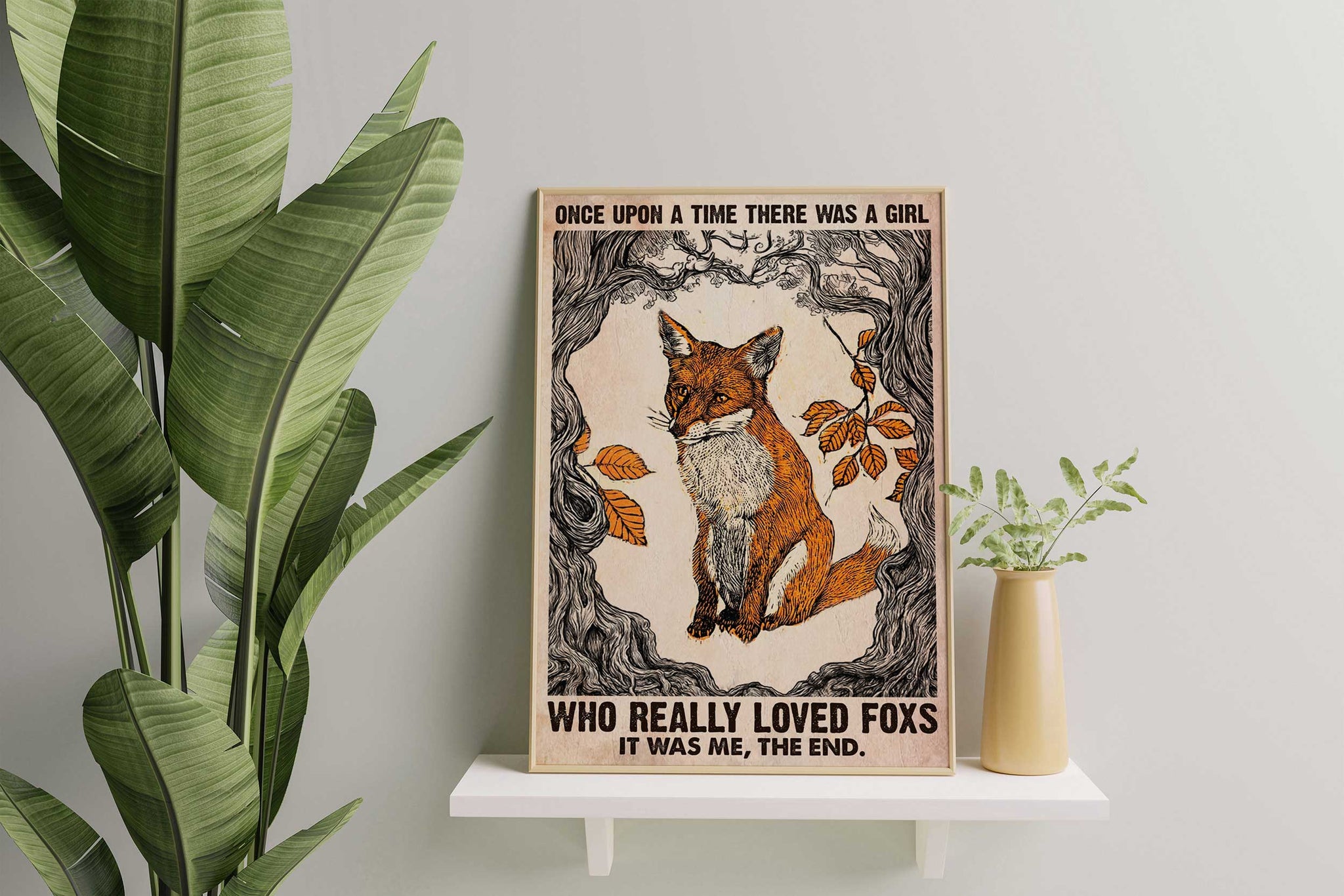 Foxes Once Upon A Time There Was A Girl Who Really Loved Art-MH0408