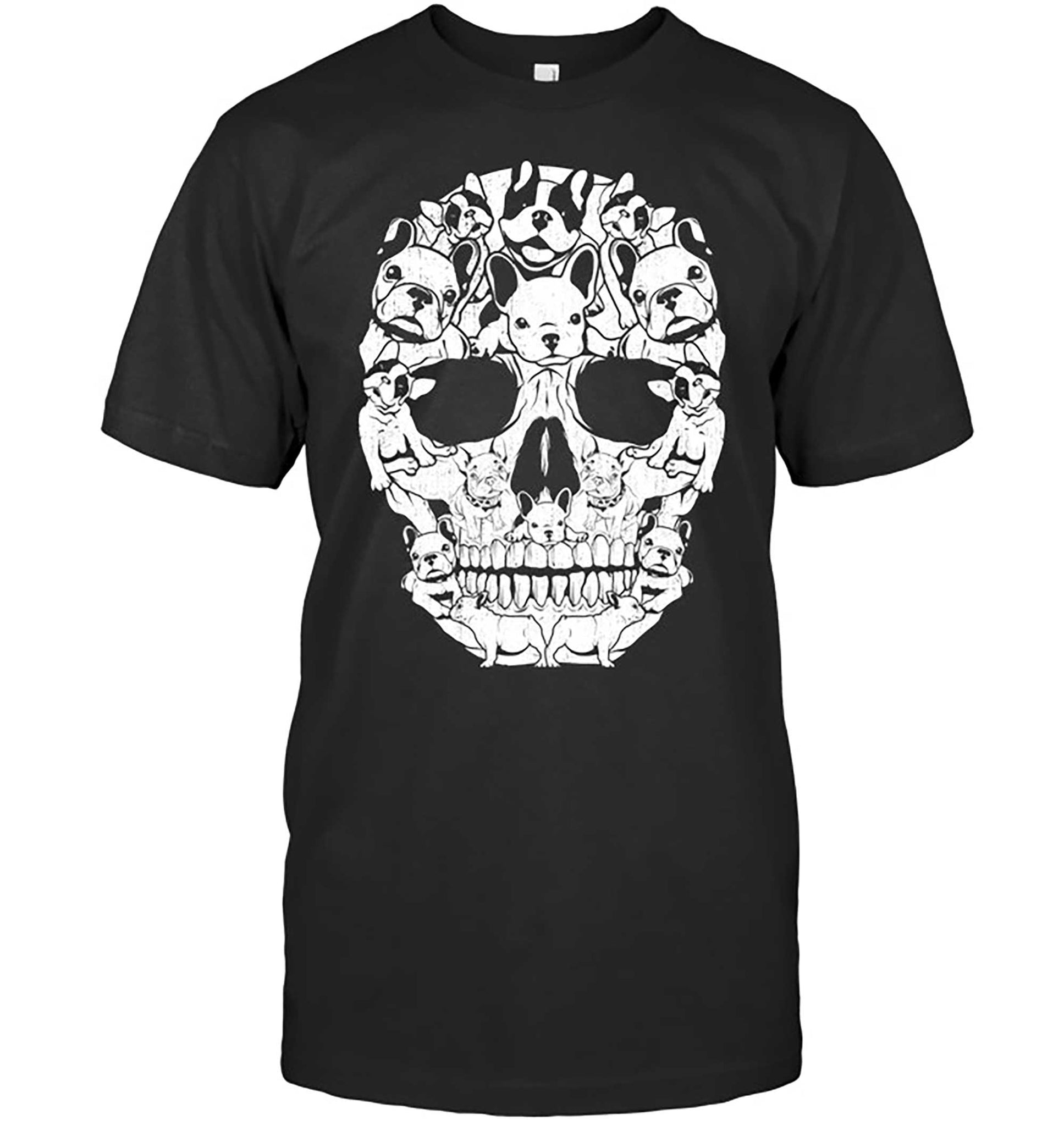 Skitongift-French-Dog-Skull-Halloween-Costumes-Funny-Shirts-Hoodie-Sweater-Short-Sleeve-Casual-Shirt