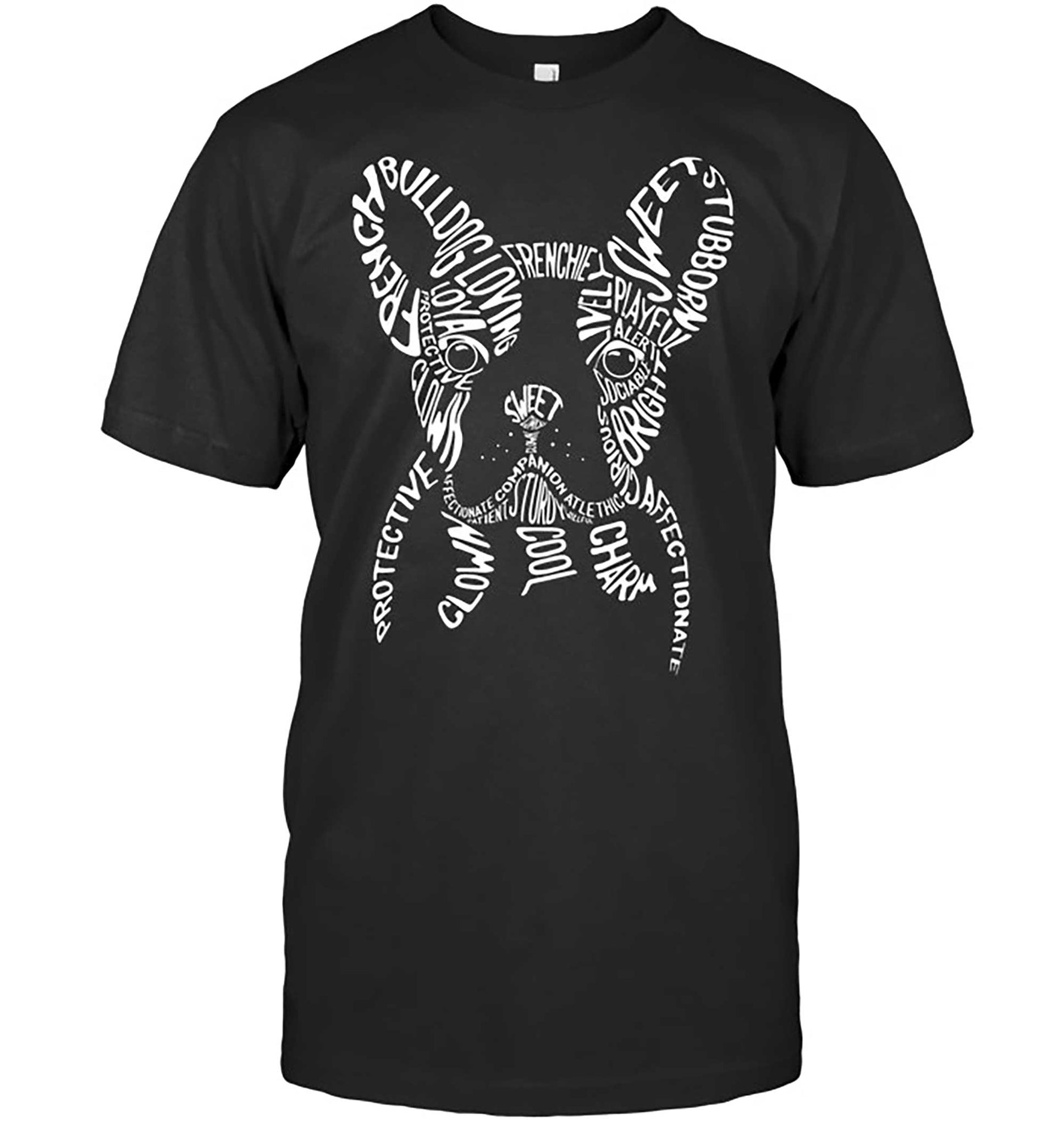 Skitongift-French-Dog-Word-Art-Funny-Shirts-Hoodie-Sweater-Short-Sleeve-Casual-Shirt