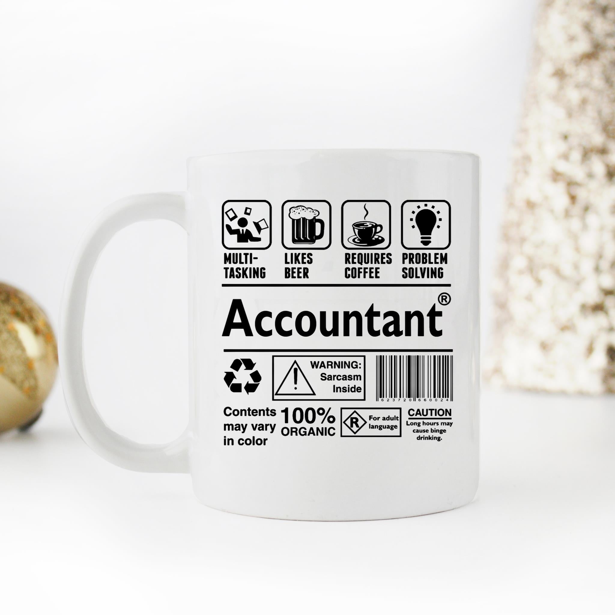 Skitongifts Funny Ceramic Novelty Coffee Mug Funny Accountant NzmBX9V