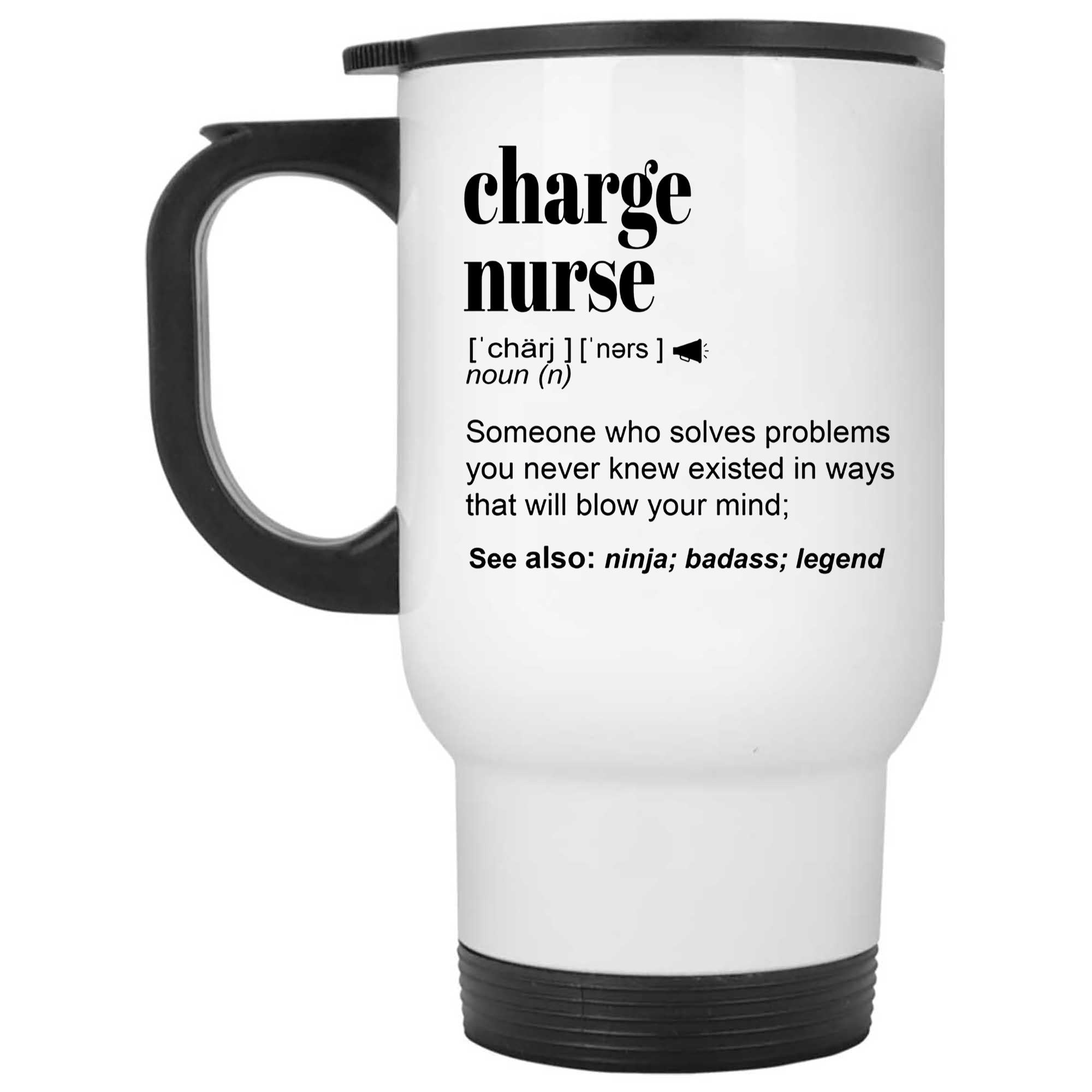 Skitongifts Funny Ceramic Novelty Coffee Mug Funny Charge Nurse Appreciation, Thank You mzZOdkA