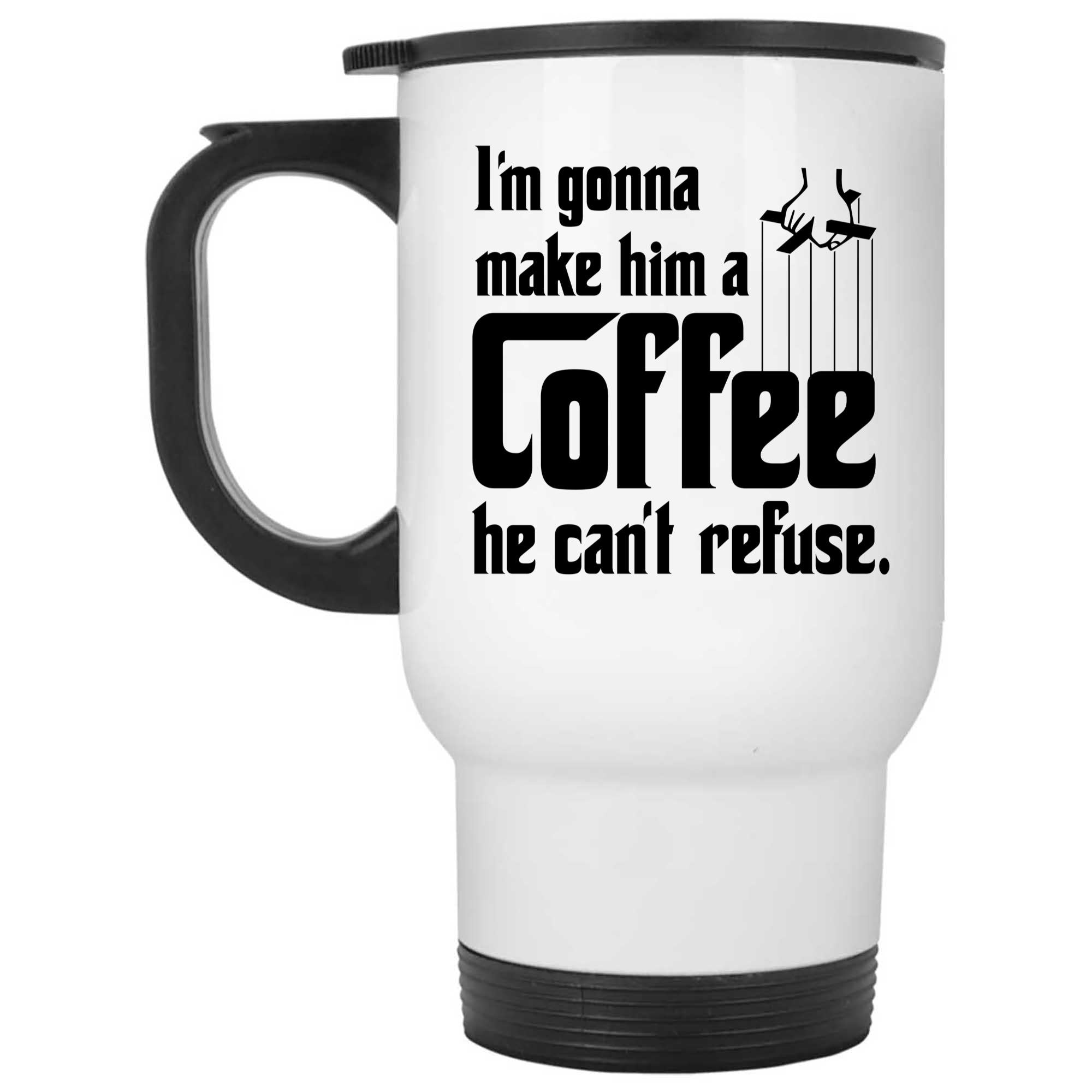 Skitongifts Funny Ceramic Novelty Coffee Mug Funny Godfather Make A Coffee He Cant Refuse zKhgUW6