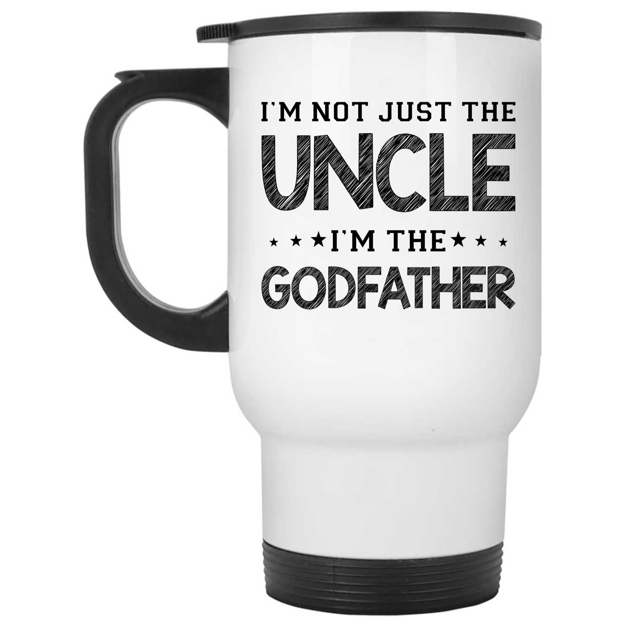 Skitongifts Funny Ceramic Novelty Coffee Mug Funny I Am Not Just The Uncle I Am The Godfather 2a1sE41