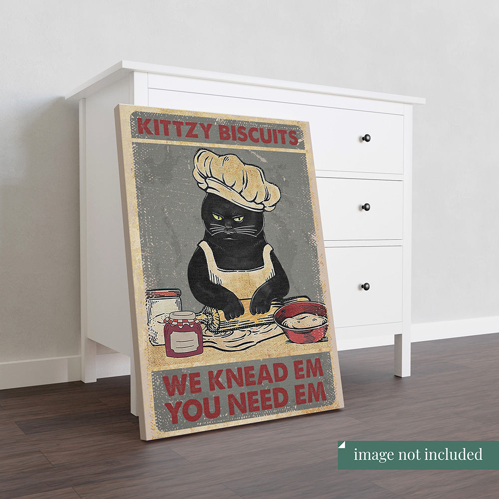 Funny Cat Kittzy Biscuits We Knead Em You Need Em-HH0308
