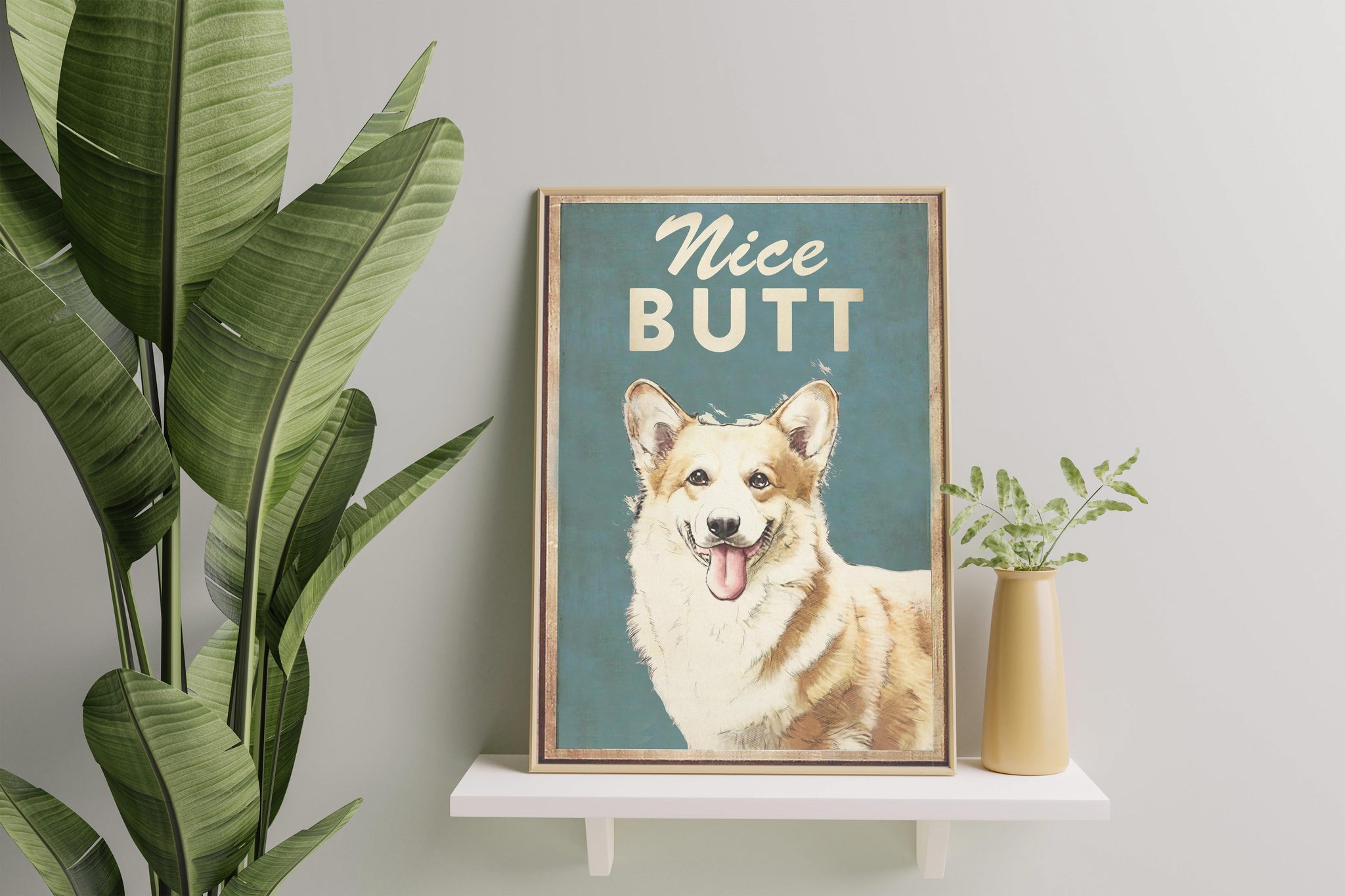 Funny Corgi Art Nice Butt-TT1008
