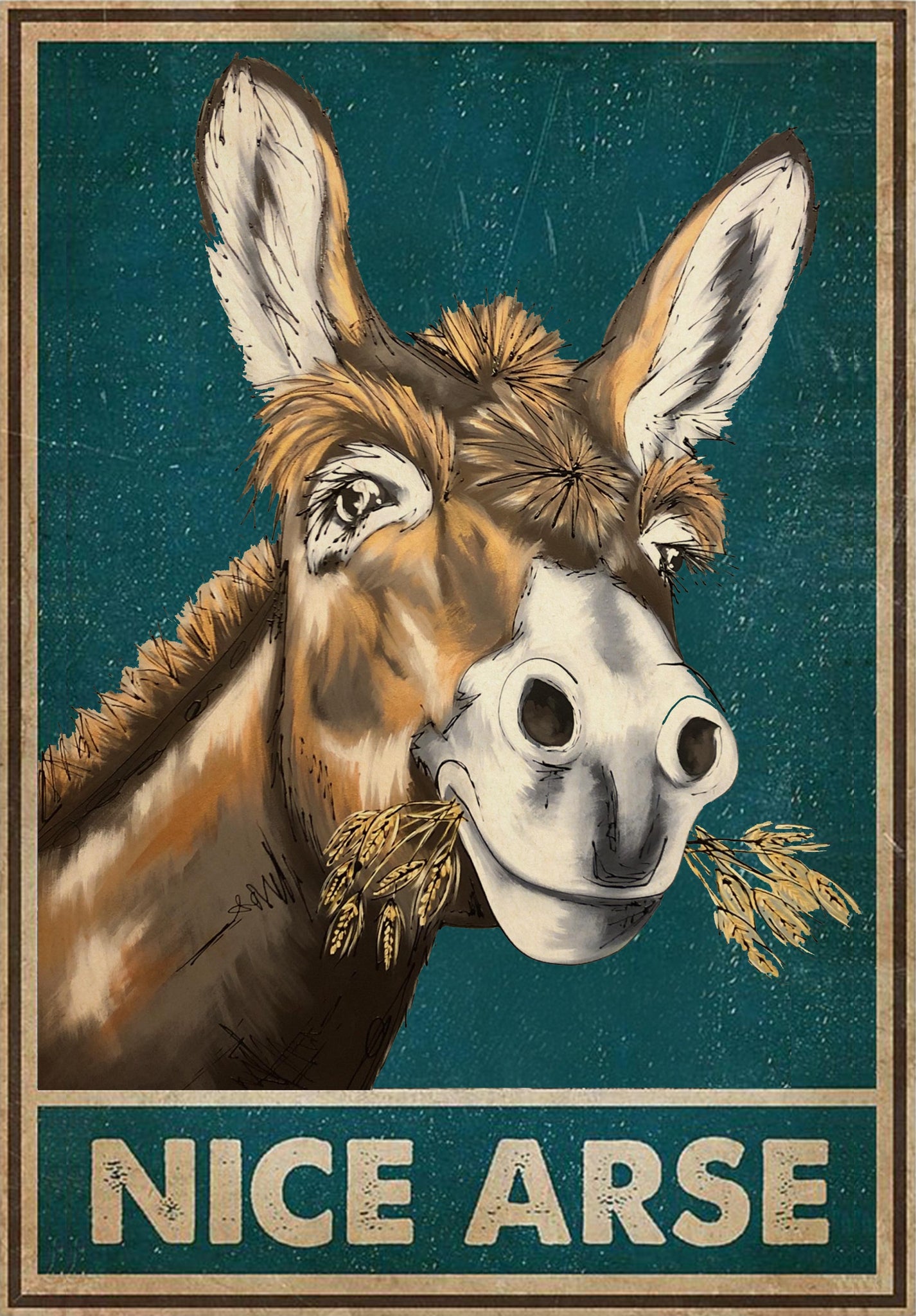 Funny Face Nice Arse Donkey 4-TT0608