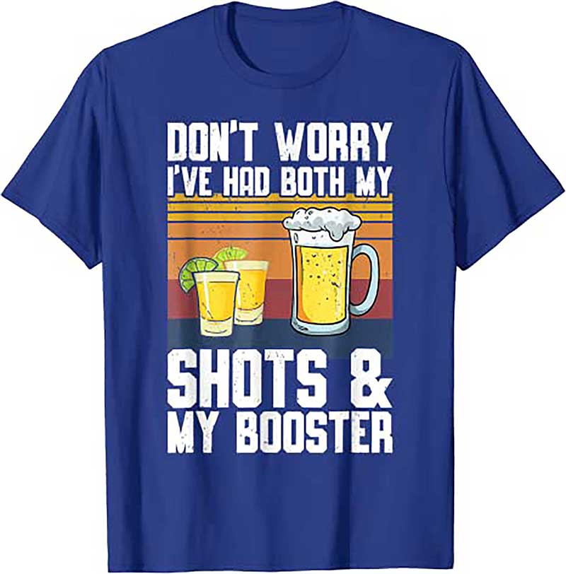 Skitongift Funny Had My 2 Shots Dont Worry Had Both My Shots Tequila T Shirt