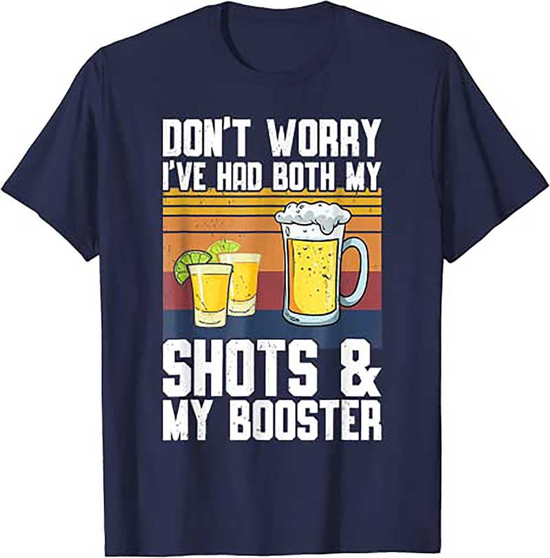 Skitongift Funny Had My 2 Shots Dont Worry Had Both My Shots Tequila T Shirt