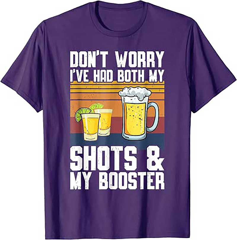 Skitongift Funny Had My 2 Shots Dont Worry Had Both My Shots Tequila T Shirt