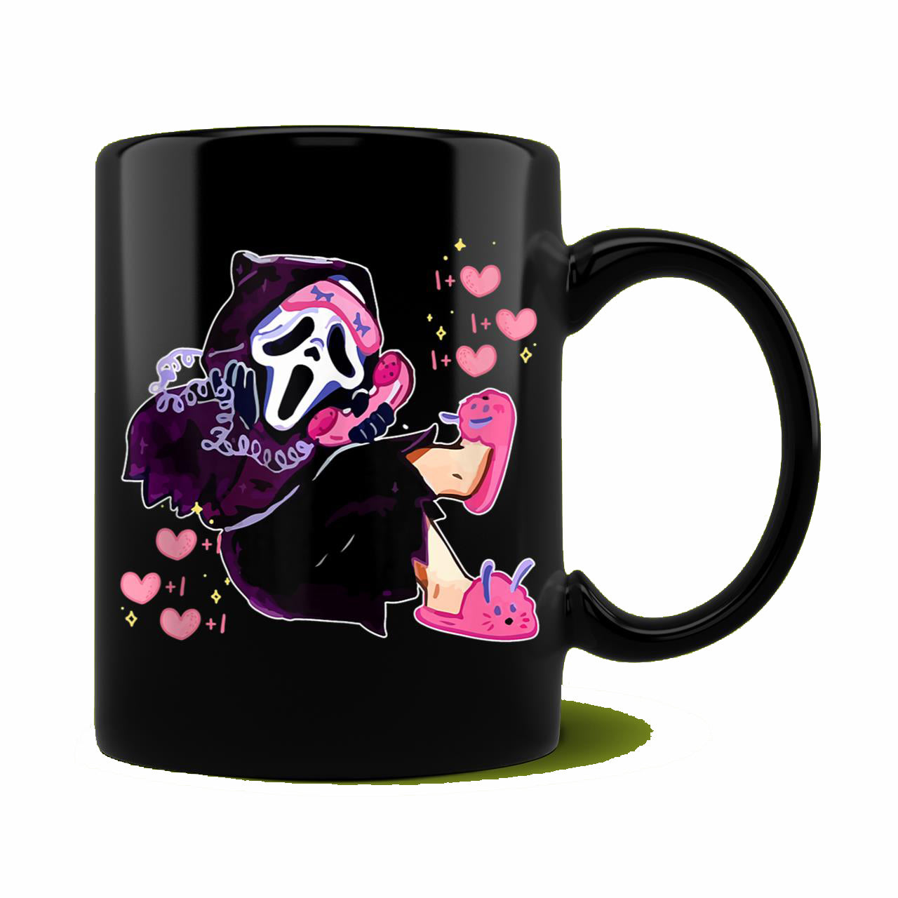 Skitongift Ceramic Novelty Coffee Mug Funny Spooky Halloween Mug Ghost Scream Calling Spooky Halloween Funny Face